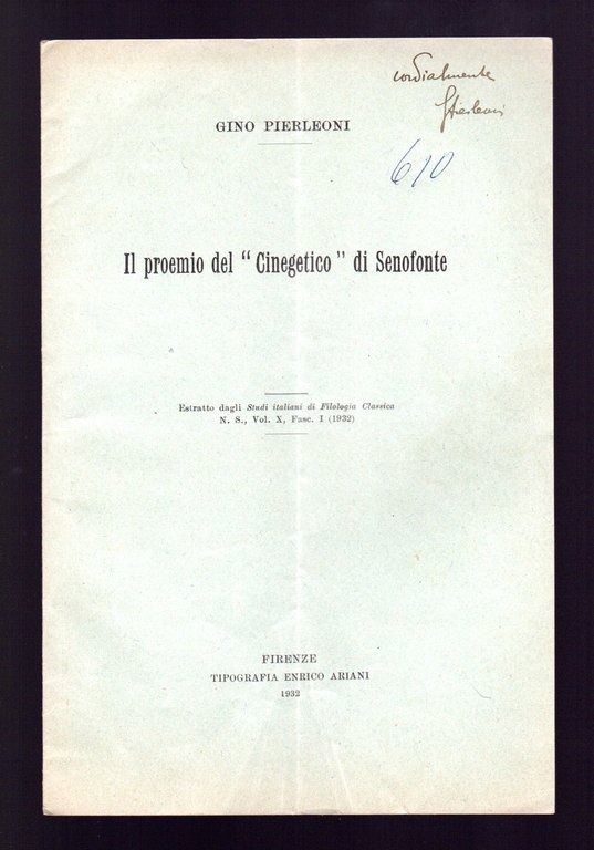 Il proemio del "Cinegetico" di Senofonte
