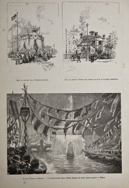 Il re d’Italia a Berlino / Arco di trionfo alla …