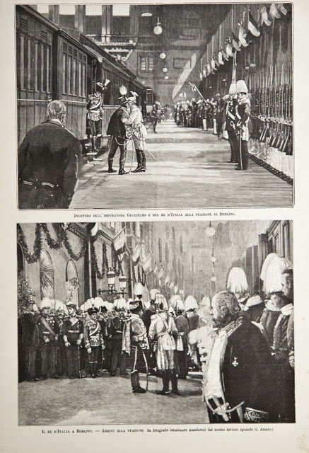 Il Re d’Italia a Berlino / Incontro dell’imperatore Guglielmo e …