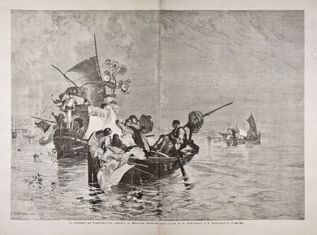 Il ritorno da Piedigrotta, quadro di Edoardo Dalbono