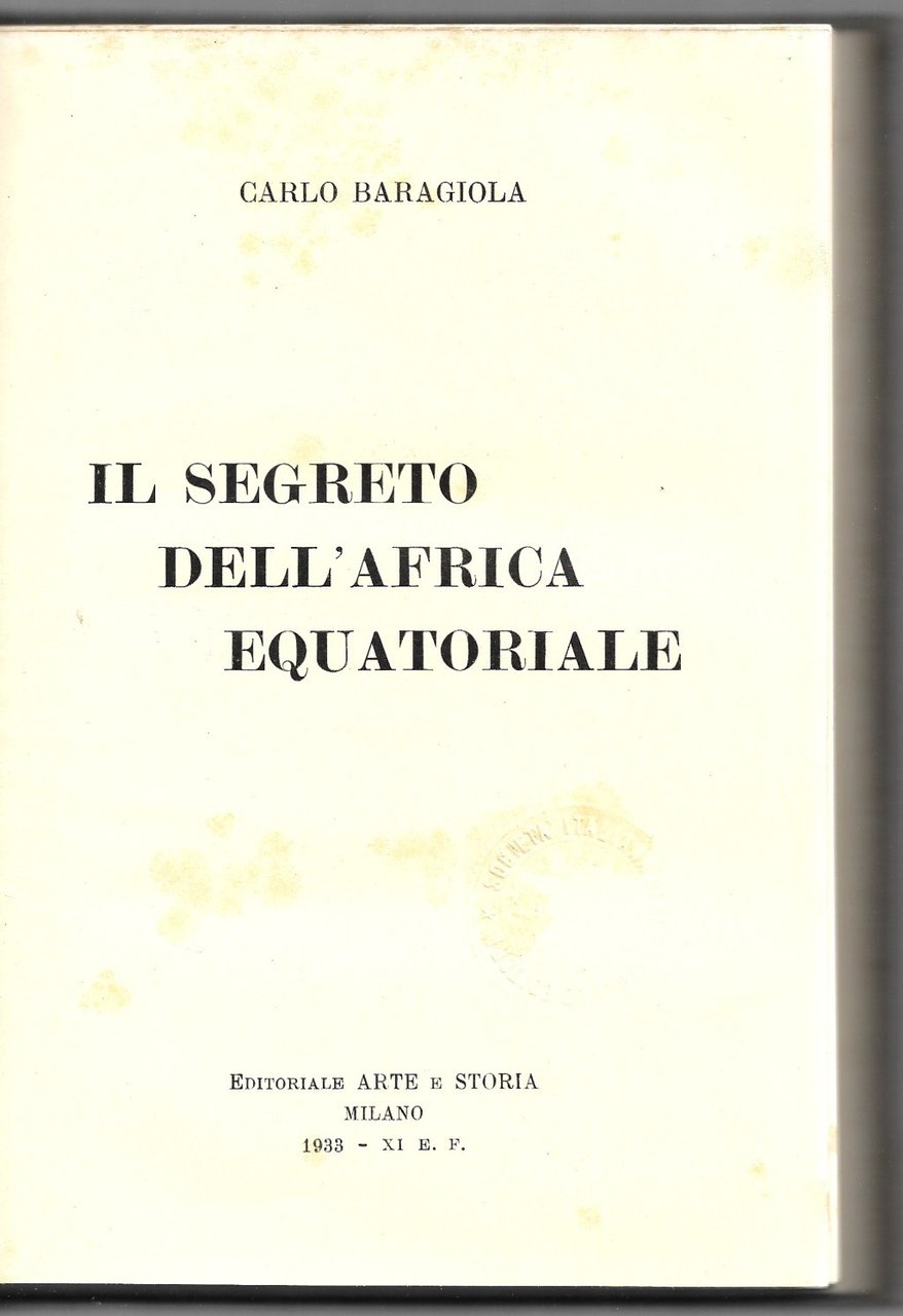 Il segreto dell'Africa Equatoriale