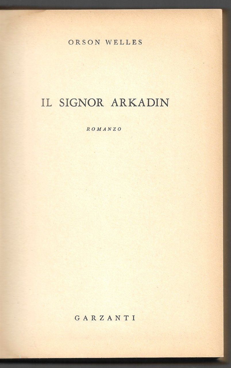 Il Signor Arkadin
