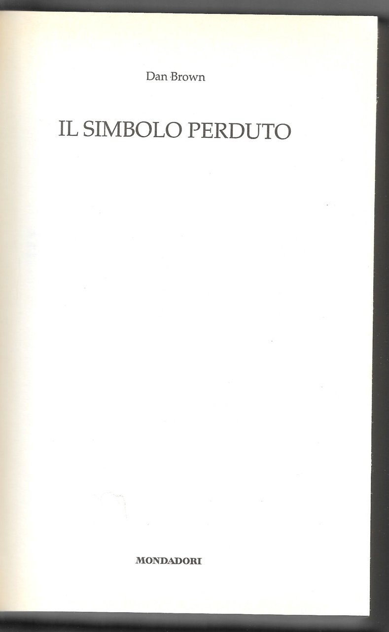 Il simbolo perduto