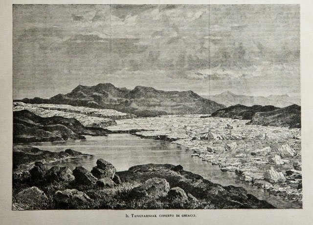 Il Tasiusarsoak coperto dai ghiacci