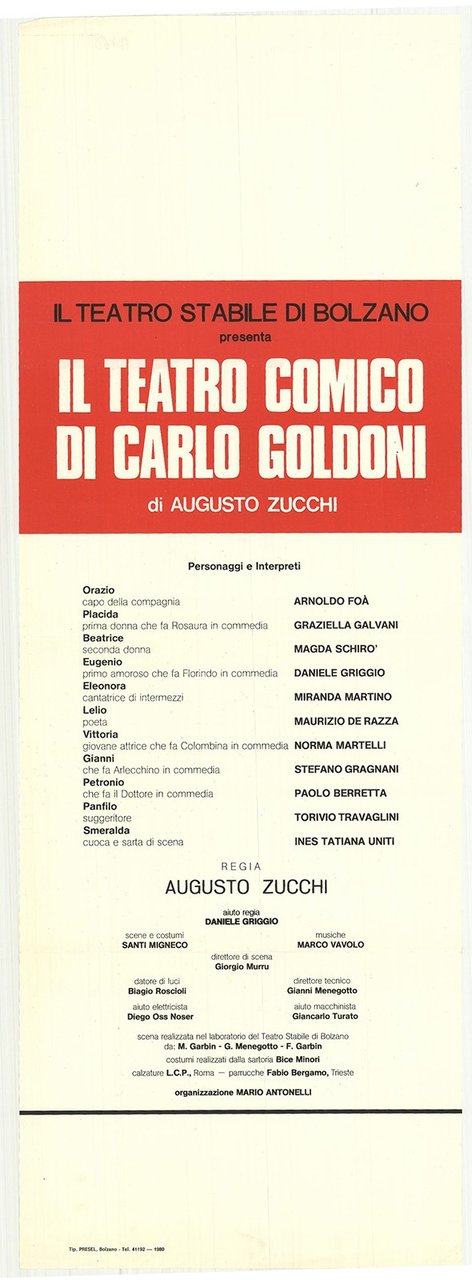 Il teatro comico di Carlo Goldoni