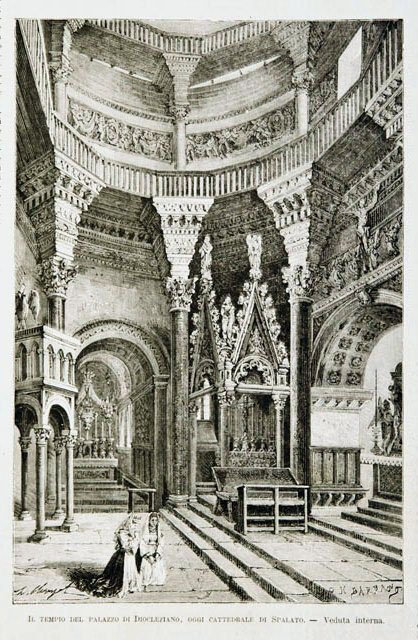 Il tempio del palazzo di Diocleziano, oggi cattedrale di Spalato