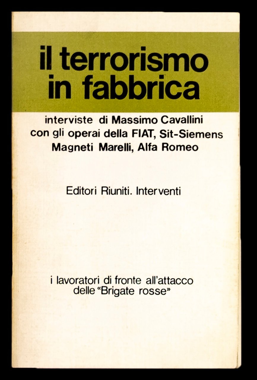 Il terrorismo in fabbrica