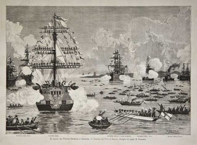 Il viaggio del Principe Imperiale di Germania / Partenza dal …