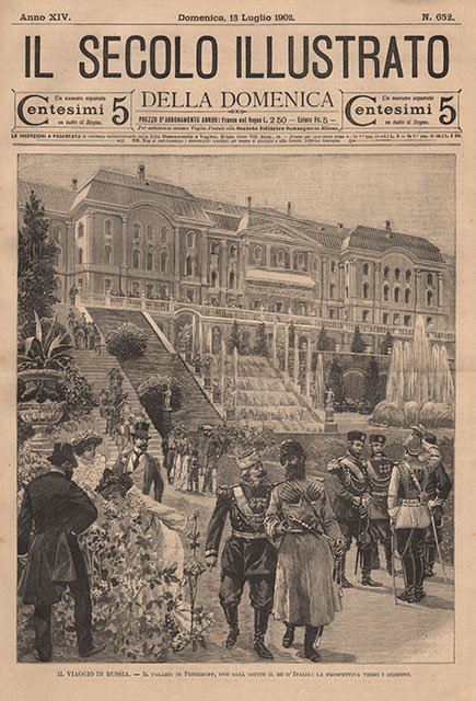 Il viaggio in Russia - Il palazzo di Peterhoff, ove …