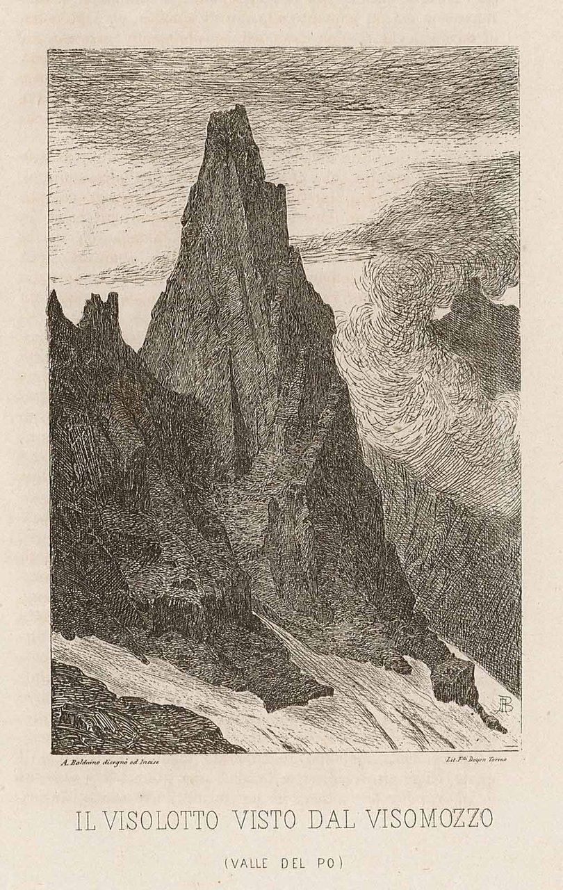 Il Visolotto visto dal Visomozzo (Valle del Po)