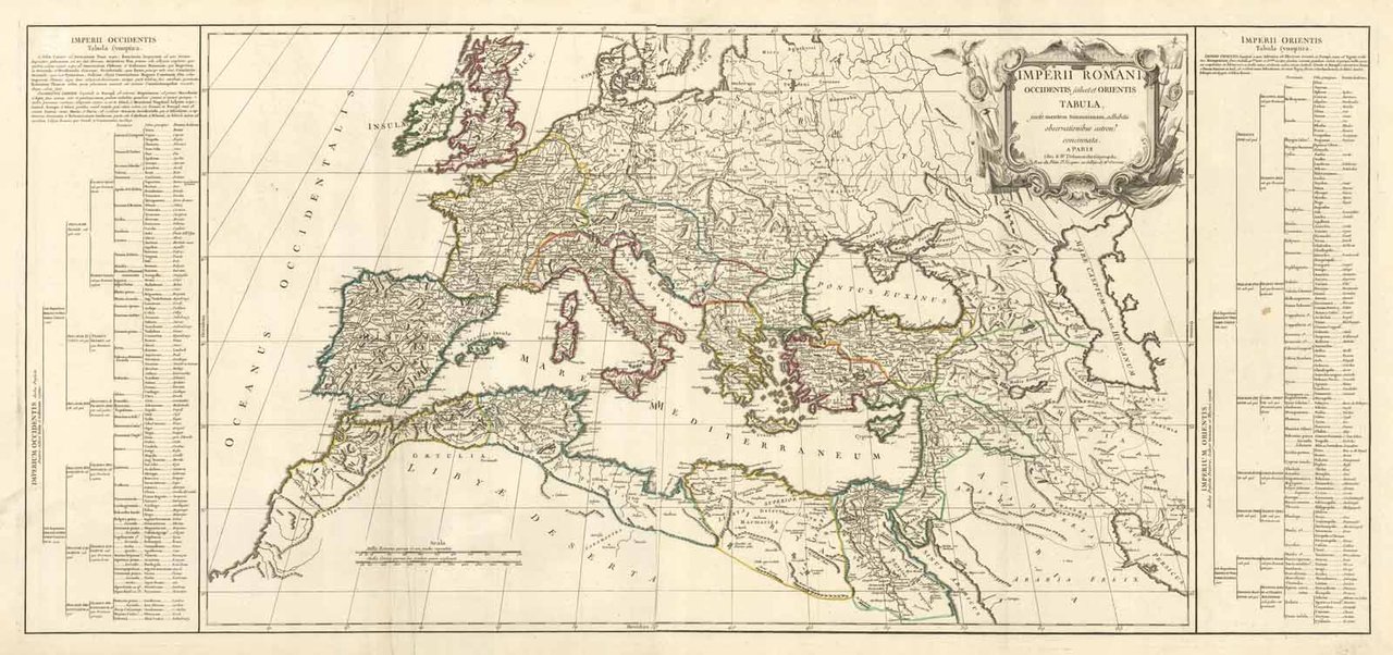 Imperii Romani Occidentis.et Orientis Tabula.