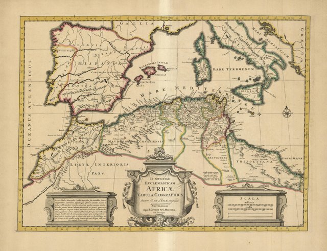 In notitiam Ecclesiasticam Afriquae tabula geographica