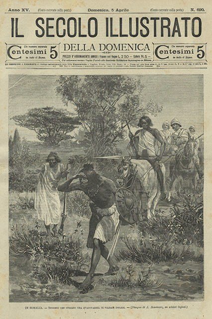 In Somalia - Indigeni che guidano una avanguardia di soldati …