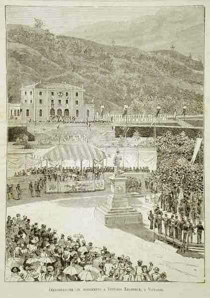 Inaugurazione del monumento a Vittorio Emanuele, a Vittorio