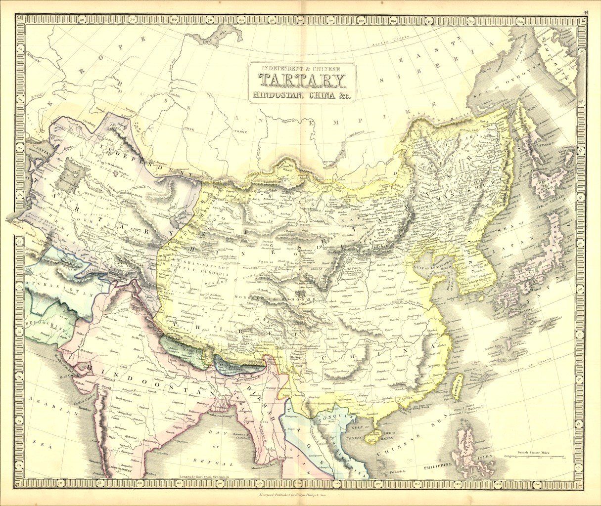 Independent & Chinese Trartary Hindostain, China &c.