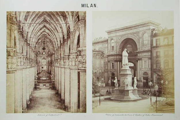 Interior of Cathedral - Statue of Leonardo da Vinci & …