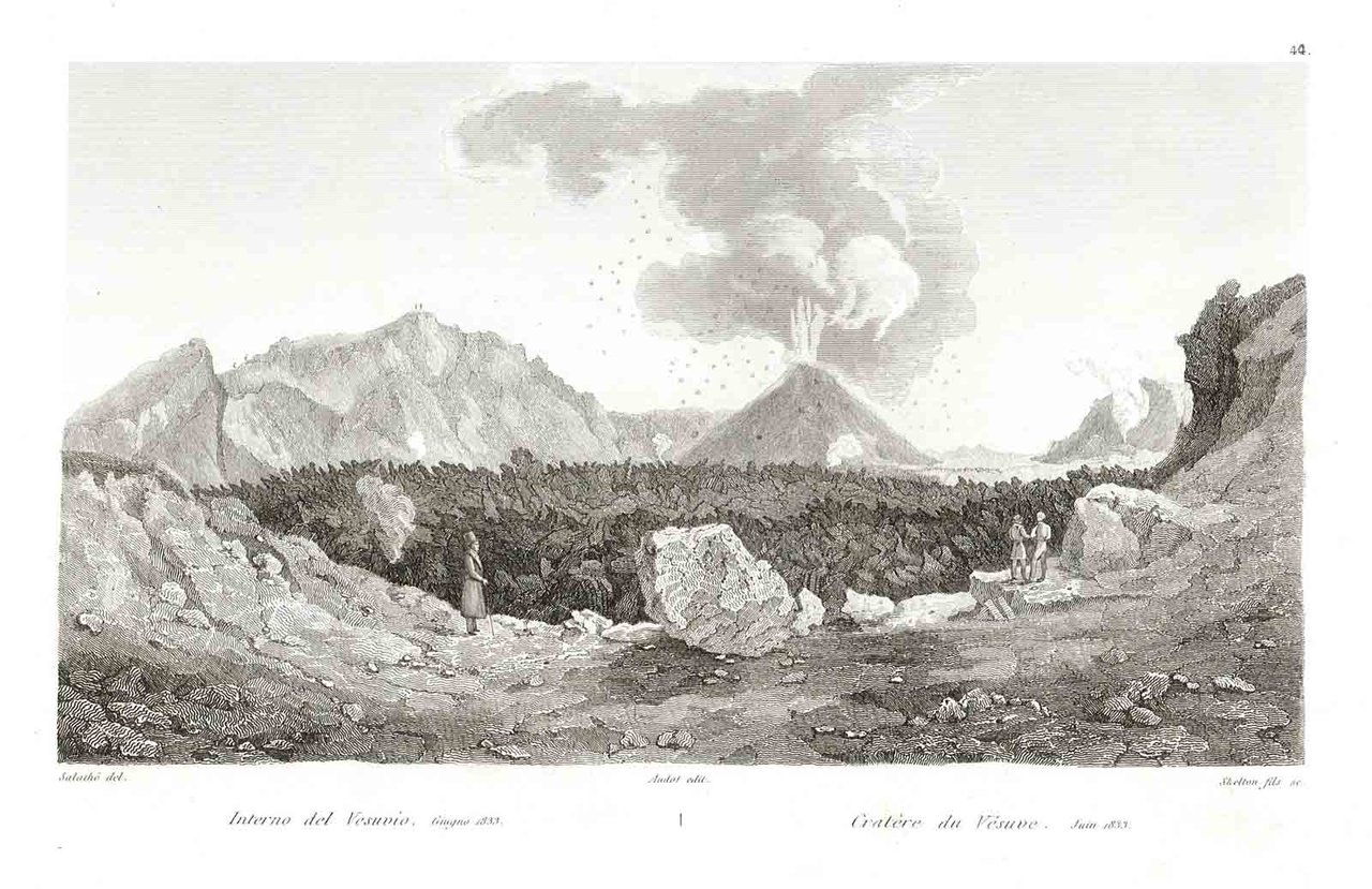Interno del Vesuvio. Giugno 1833