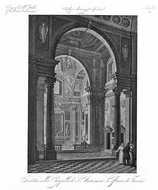 Interno della Cappella di S. Antonino in S.Marco di Firenze