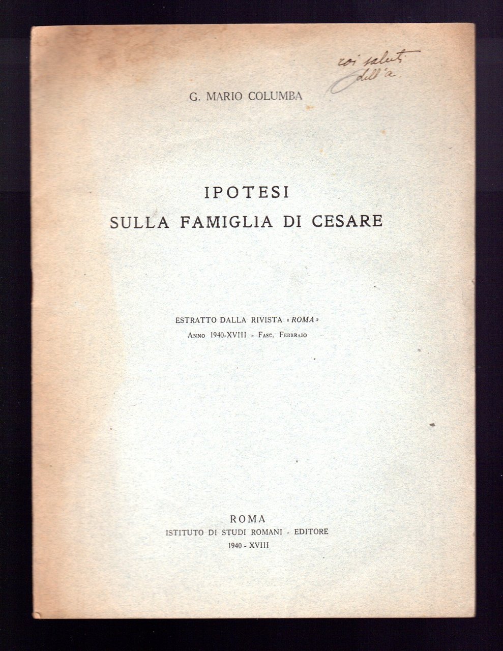 Ipotesi sulla famiglia di Cesare