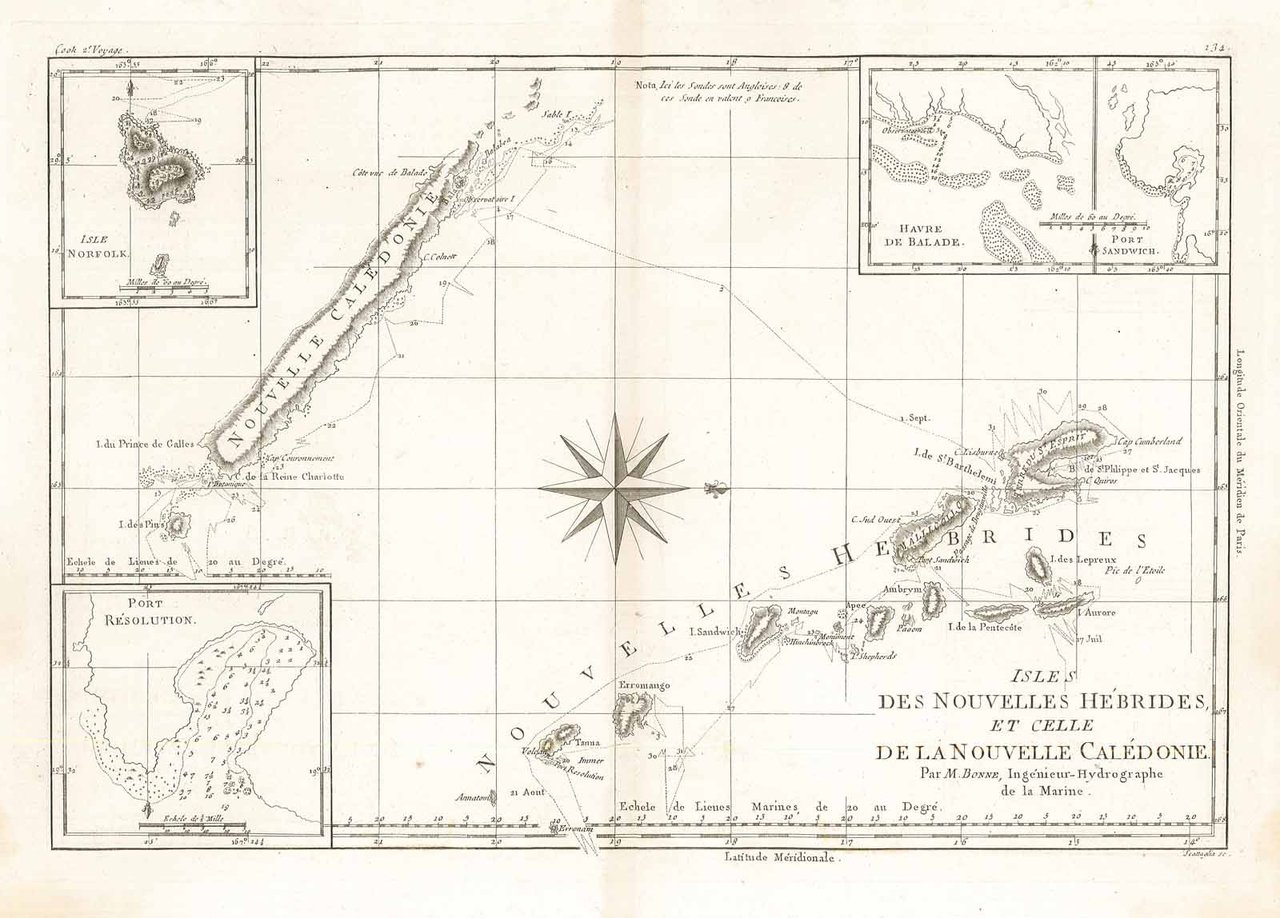 Isles des Nouvelles Hébrides et celle de la Nouvelle Caledonie