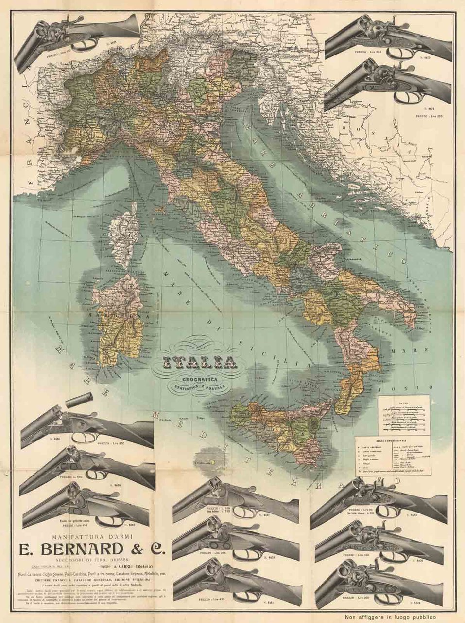 Italia geografica - Statistica e Postale