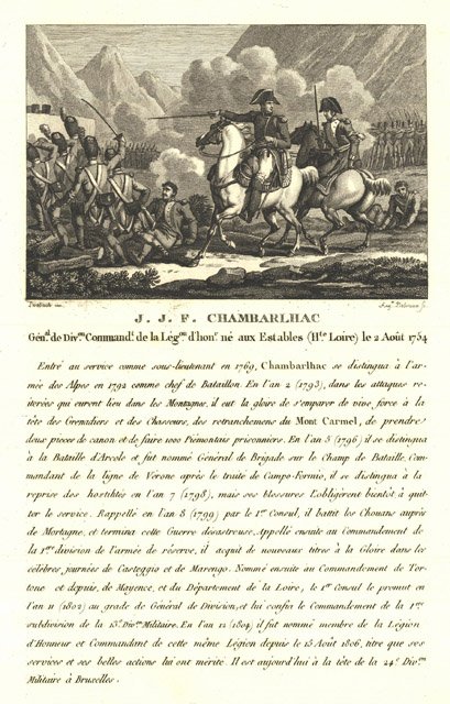 J. J. F. Chambarlhac Gènal de Divon Commandt de la …