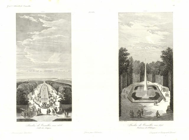 Jardins de Versailles vers 1688 Salle des antiques - Jardins …