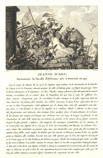 Jeanne d’Arc Surnommèe la Pucelle d’Orlèans, nèe à Donremi en …