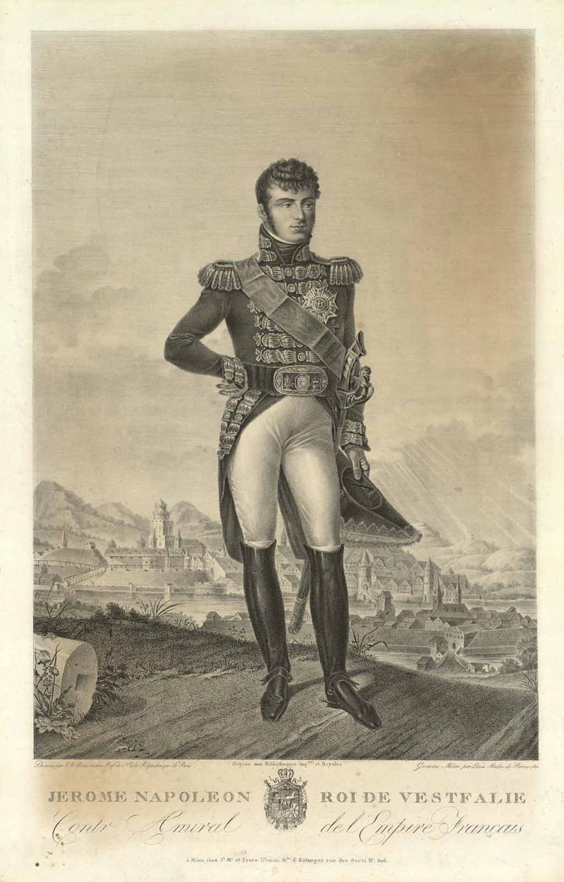 Jerome Napoleon Roi de Vestfalie Contr Amiral de l'Empire Francais