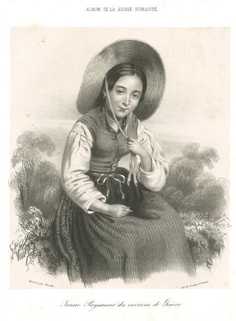 Jeune Paysanne des environs de Geneve