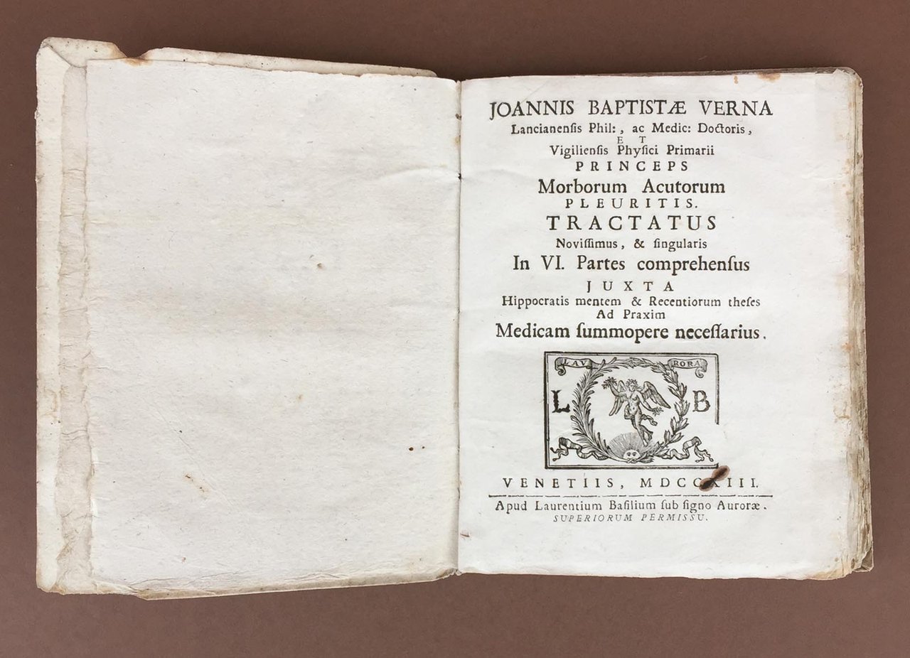 Joannis Baptistae Verna Lancianensis Phil. ac Medic. Doctoris, et Vigiliensis …