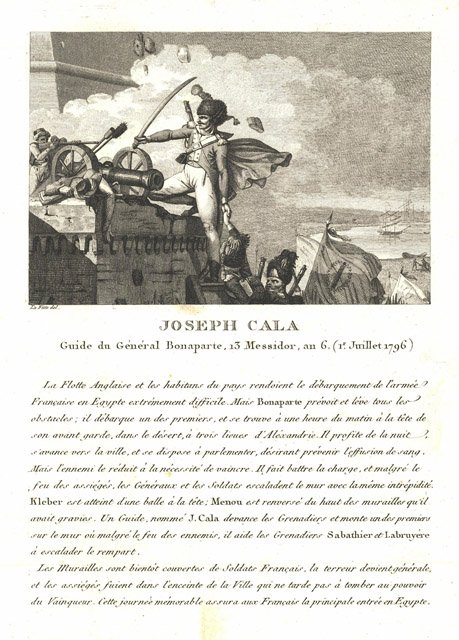 Joseph Cala Guide du Gènèral Bonaparte, 13 Messidor an 6 …