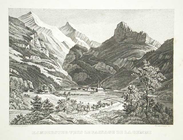 Kandersteg vers le passage de la Gemmi