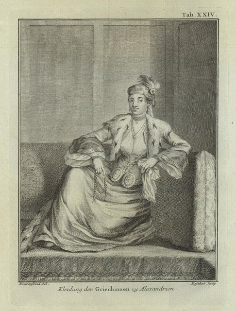 Kleidung der riechinnen su Alexandrien