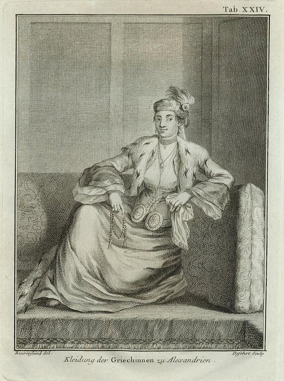 Kleidung der riechinnen su Alexandrien