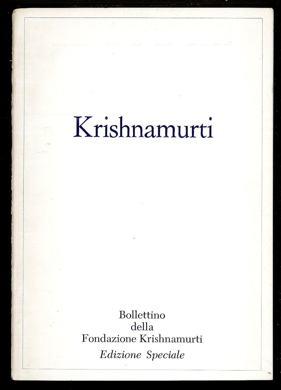 Krishnamurti