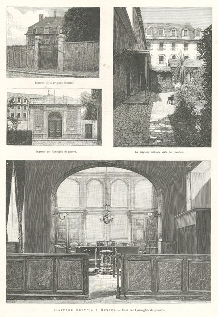 L'affare Dreyfus a Rennes - Sala del Consiglio di guerra