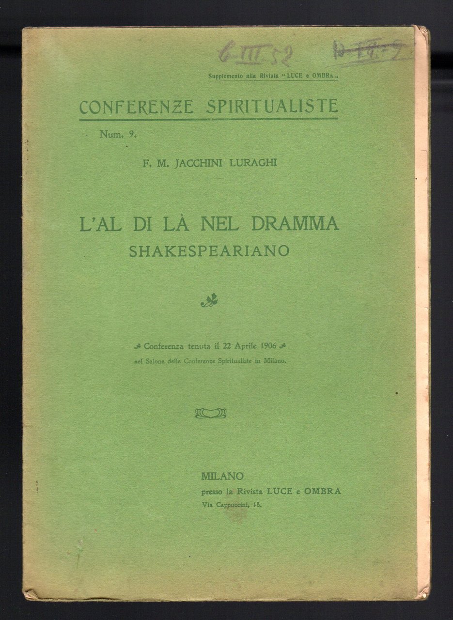 L'al di là nel dramma Shakespeariano