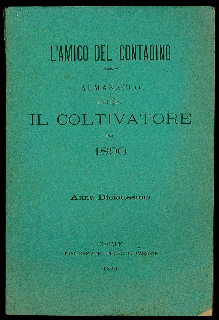 L'amico del contadino - Almanacco del giornale il Coltivatore del …