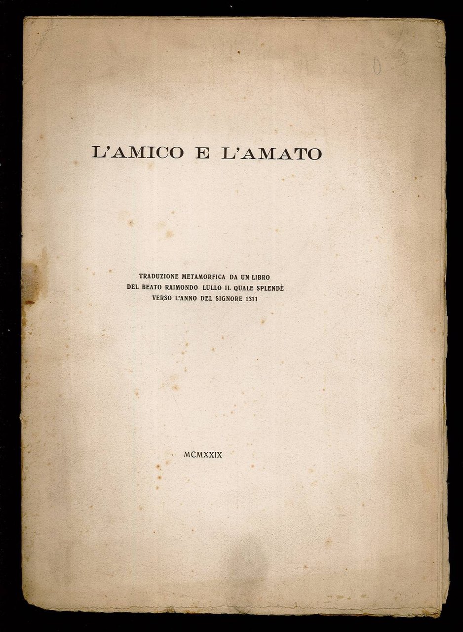 L'amico e l'amato