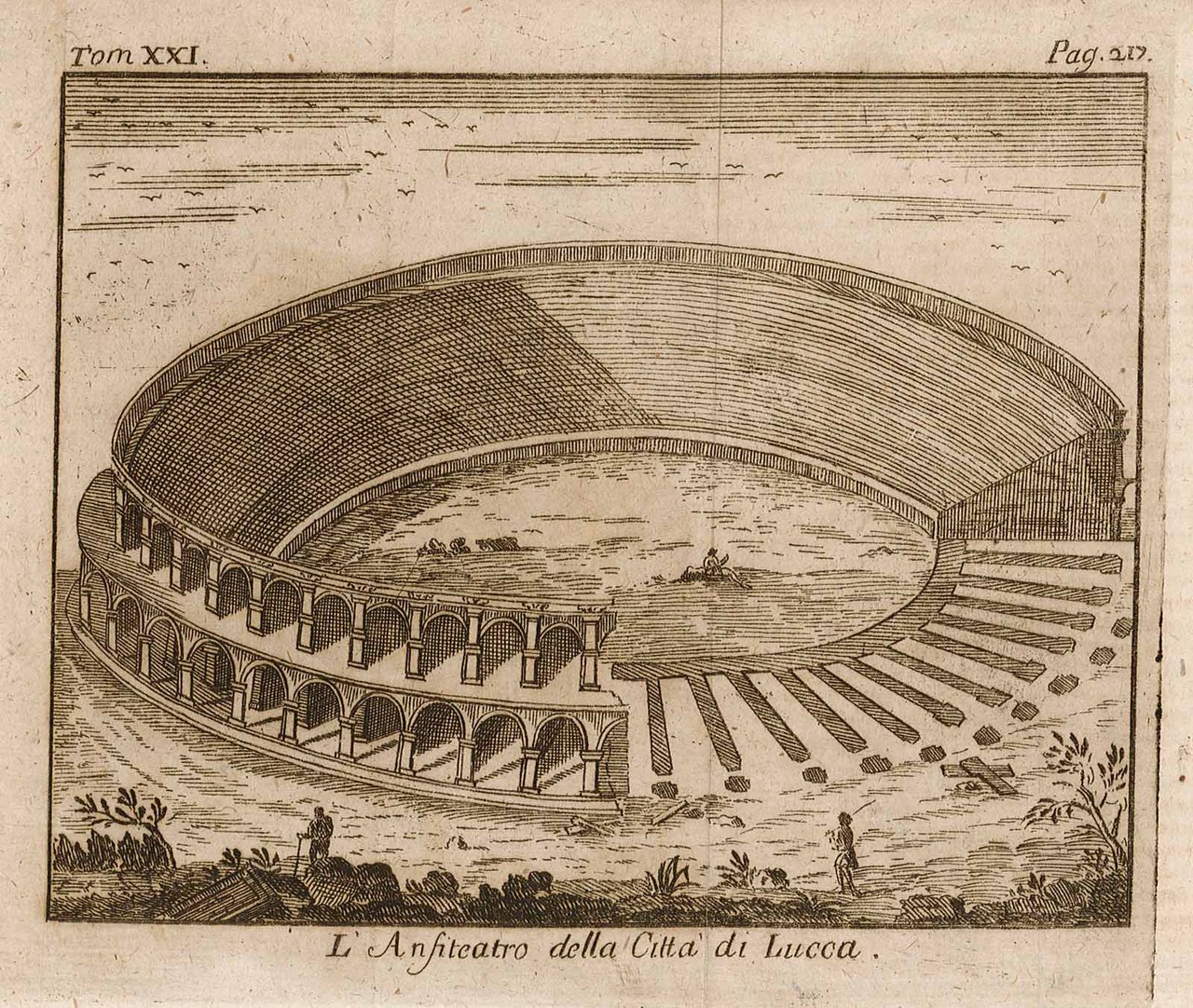L'Anfiteatro della Città di Lucca.