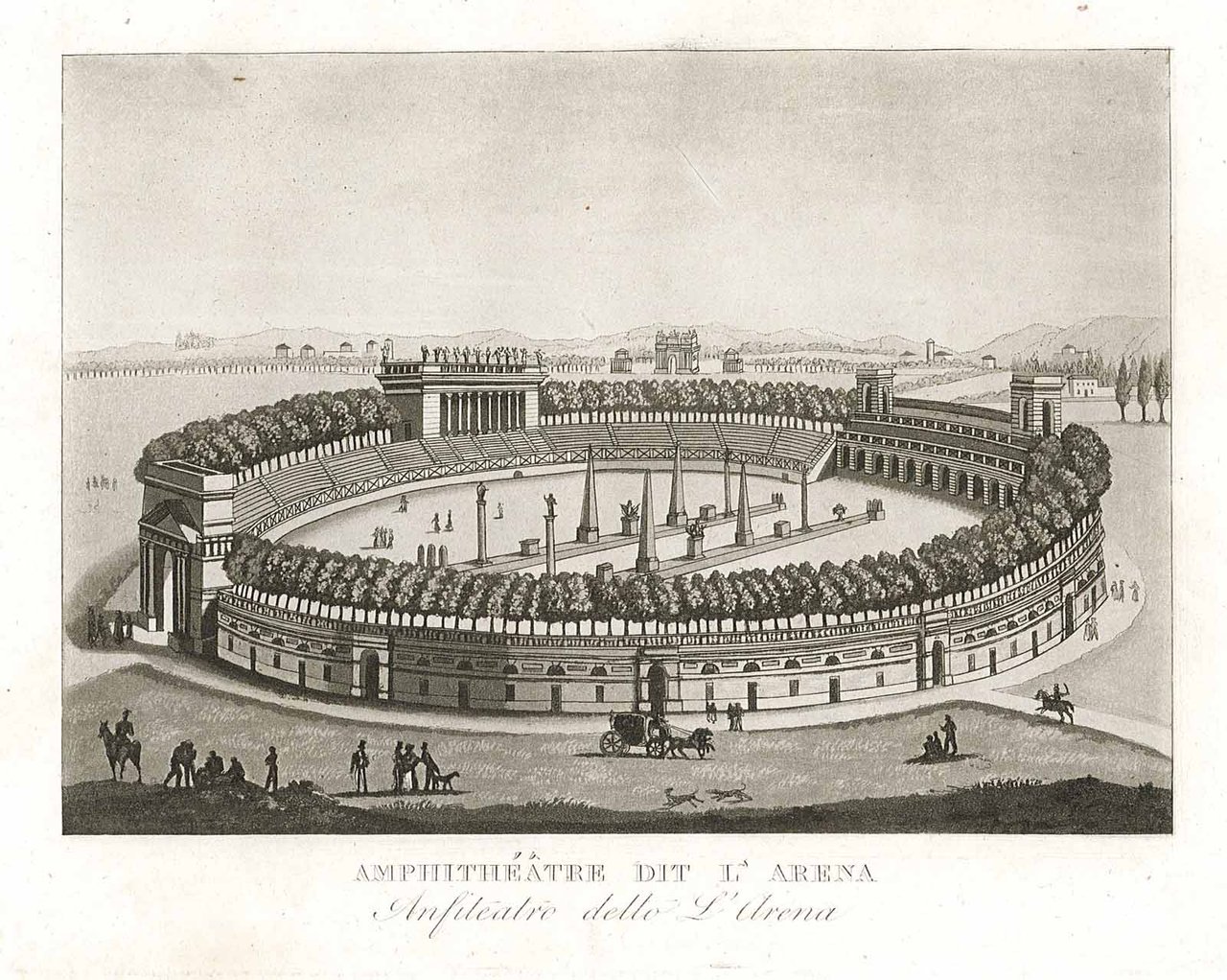 L'anphitheàtre dit l'Arena - Anfiteatro detto l'Arena