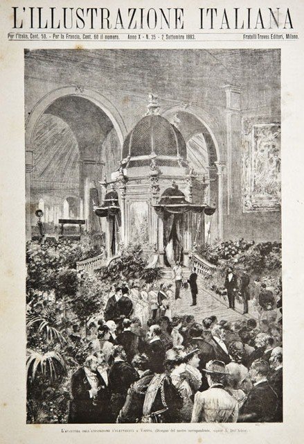 L’apertura dell’Esposizione d’elettricità a Vienna