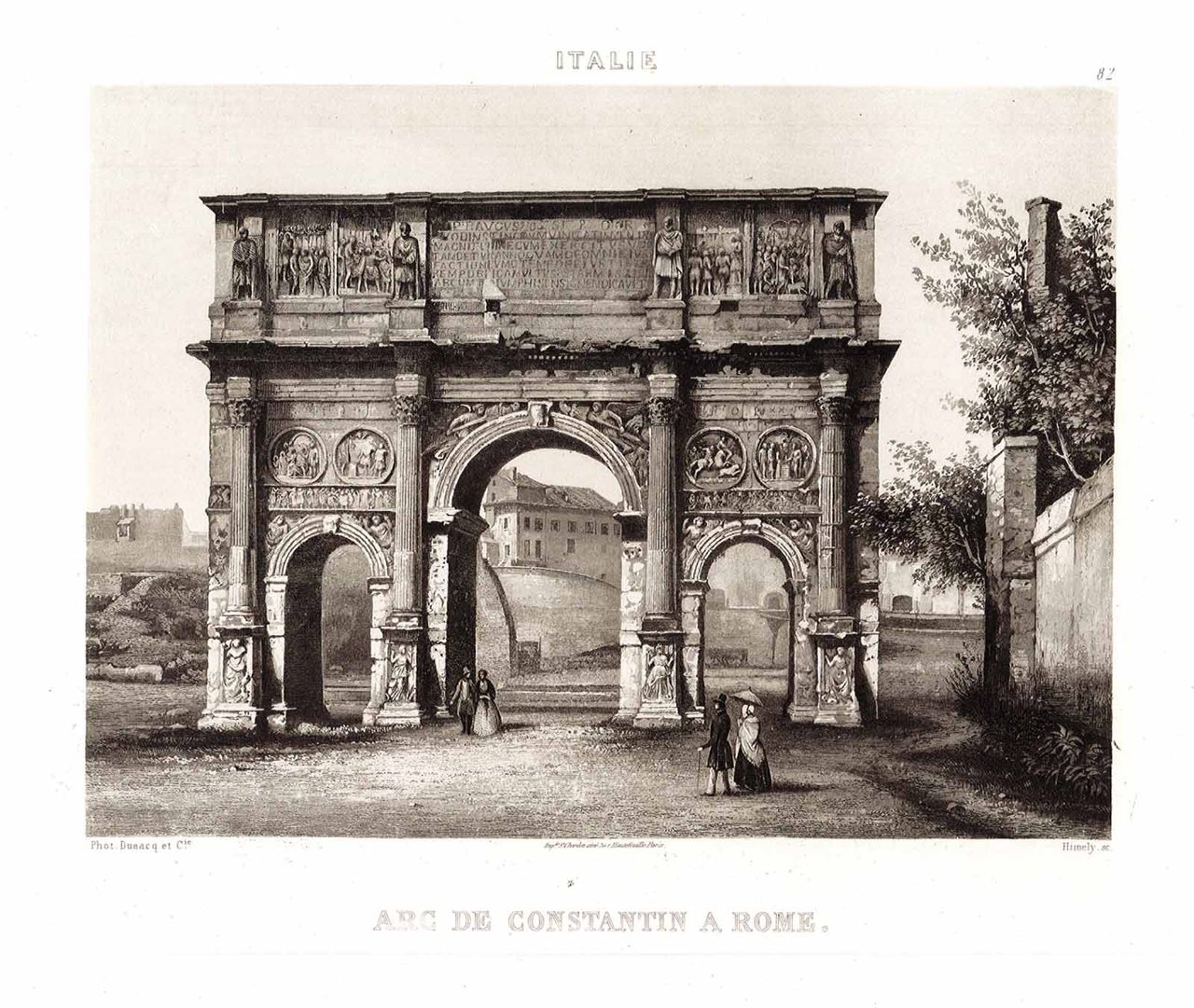 L'arc de Constantin, à Rome