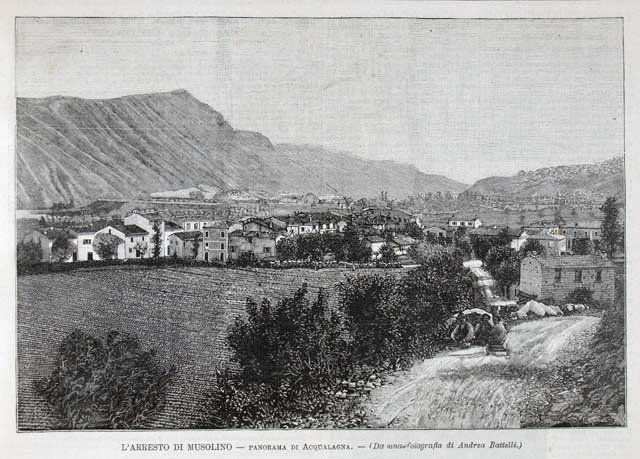 L'arresto di Musolino - Panorama di Acqualagna
