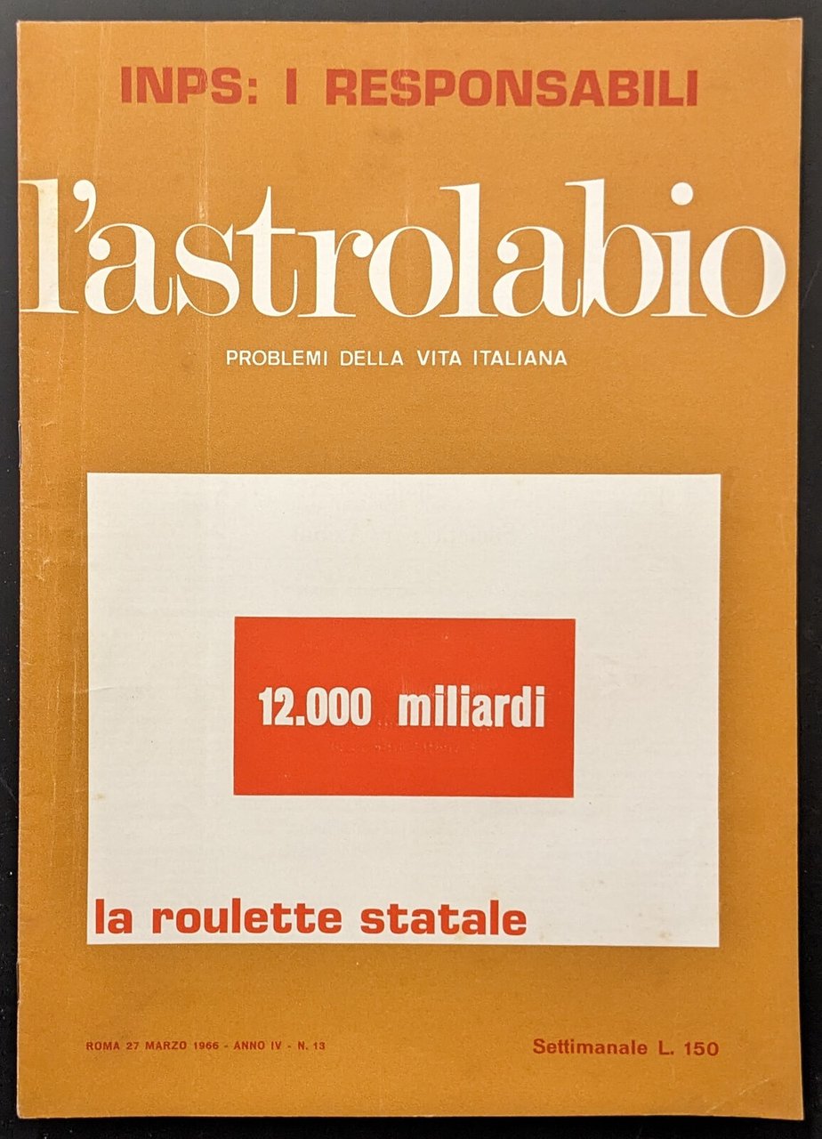 L'astrolabio 13 | Immagine principale