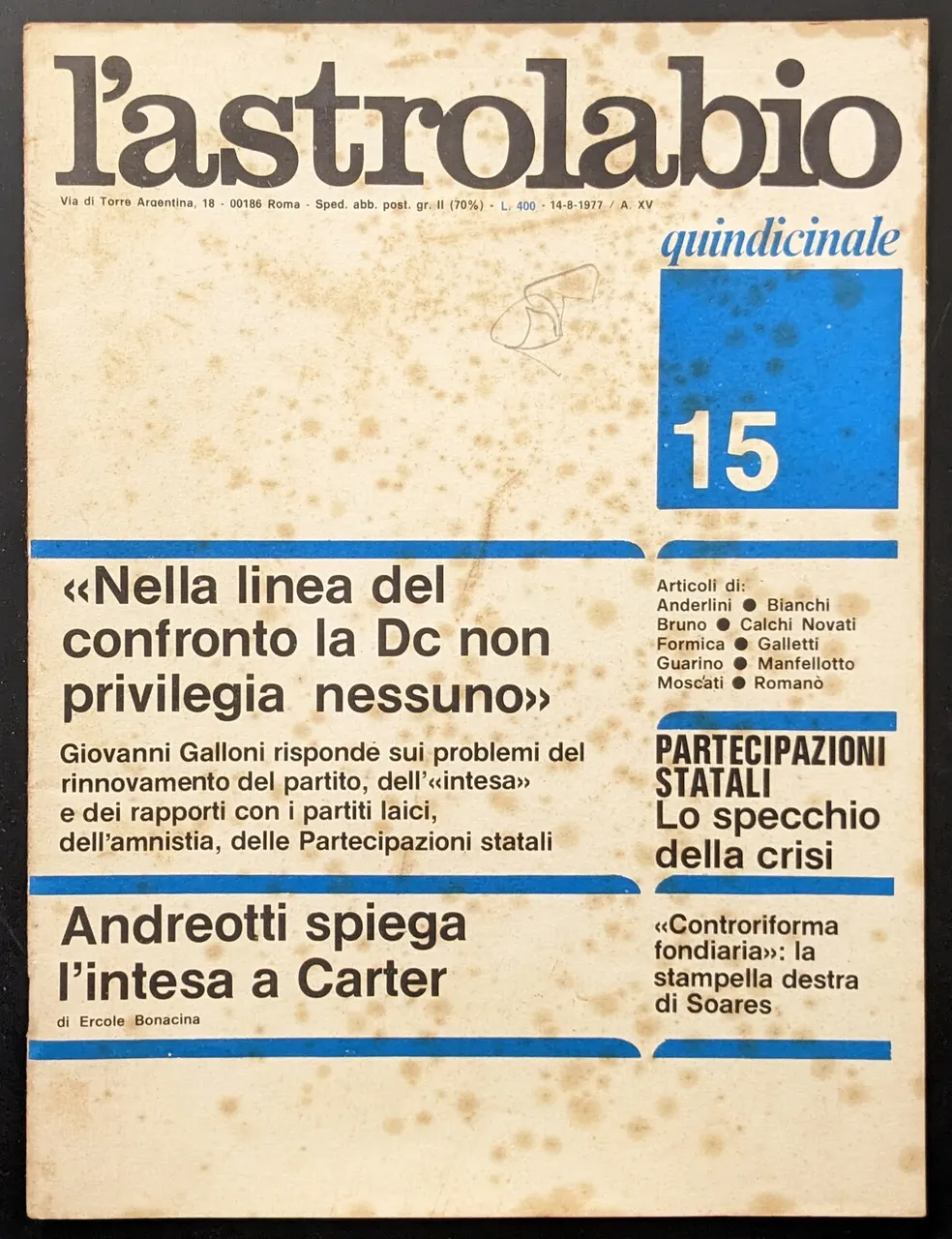 L'astrolabio 15 | Immagine principale