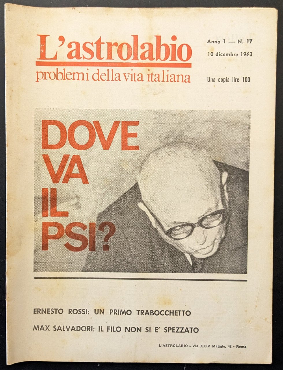 L'astrolabio 17 | Immagine principale