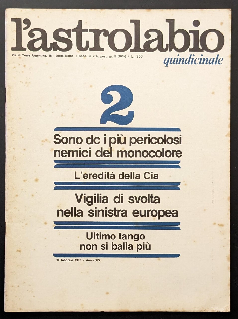 L'astrolabio 2 | Immagine principale