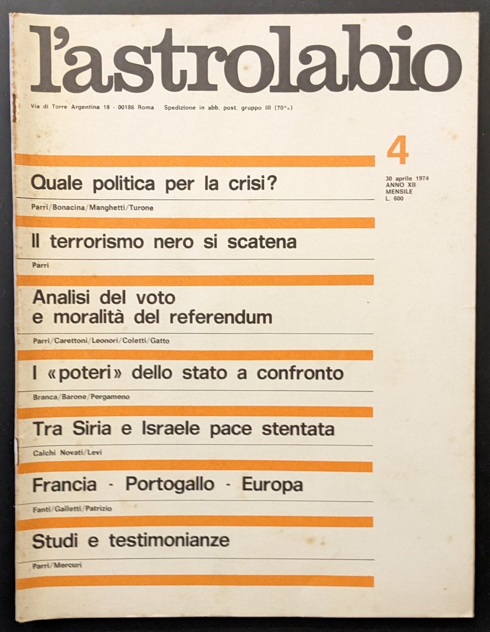 L'astrolabio 4 | Immagine principale